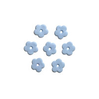 Wachsblüten hellblau 1,3cm, 7 St.