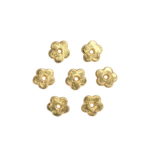 Wachsblüten gold 1,3cm, 7 St.
