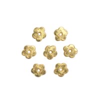 Wachsblüten gold 1,3cm, 7 St.