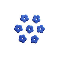 Wachsblüten mittelblau 1,3cm, 7 St.