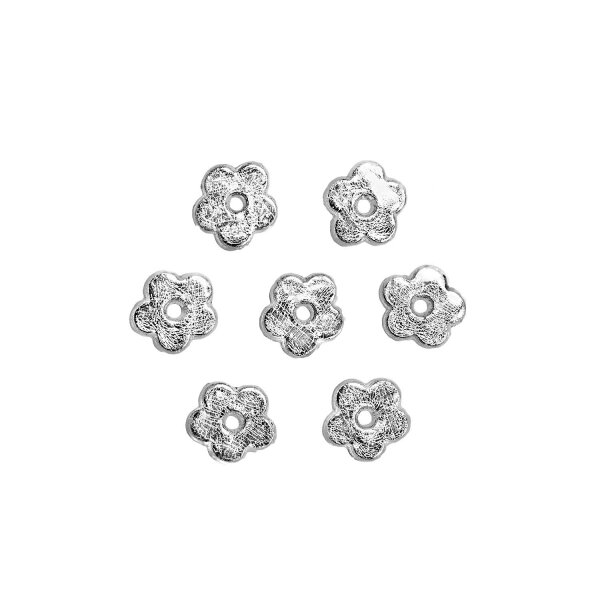 Wachsblüten silber 1,3cm, 7 St.