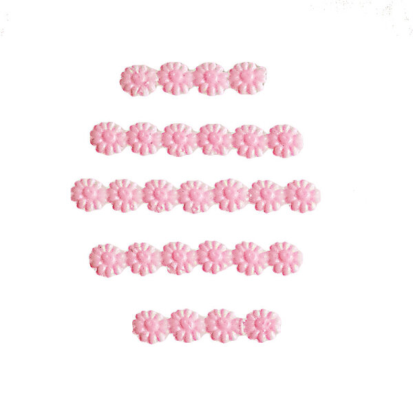 Wachsmotiv Blümchen, rosa 7mm, 26 St.