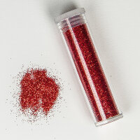 Glitter für Kerzen rot, 8ml