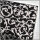 Wachsplatten Floraler Barock schwarz-silber - 10x20cm