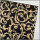 Wachsplatten Floraler Barock schwarz-gold - 10x20cm
