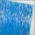 Wachsplatten Holografische Wellen - lichtblau - 10x20cm