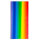 Wachsplatten Regenbogen längsgestreift - 10x20cm