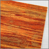 Wachsplatten Streifen-orange-rot-gold - 10x20cm