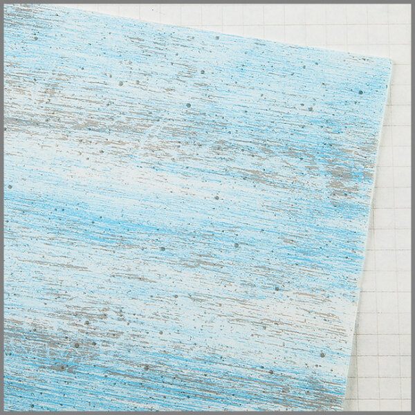 Wachsplatten Streifen - hellblau-weiß-silber - 10x20cm