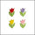 Wachsmotiv Tulpen farblich sortiert, 4St.