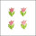 Wachsmotiv Tulpen rosa, 4St.