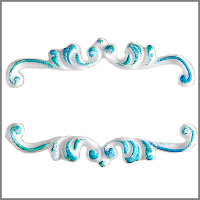 Verzierwachs Motiv Barock-Ornament...