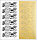 Sticker Kommunion u. Konfirmation-Elemente gold