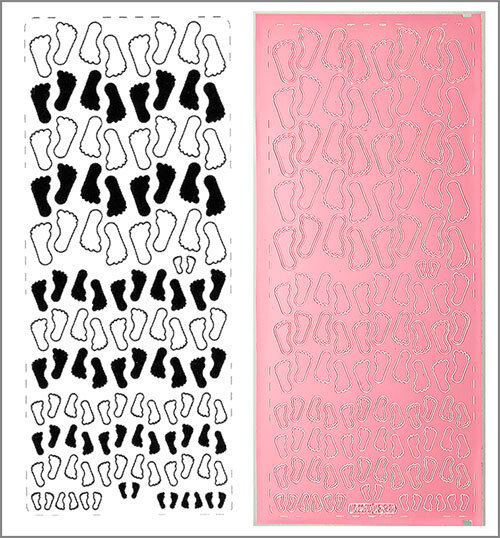 Sticker Baby-Füsschen rosa