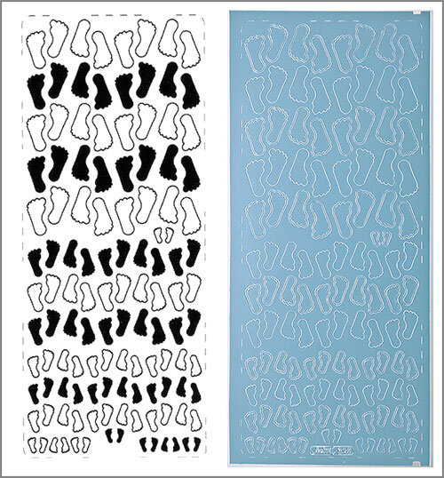 Sticker Baby-Füsschen hellblau