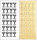 Sticker Kelche gold, zum Kerzen verzieren