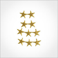 Wachsmotiv Weihnachtskerzen - Stern 5-zackig 1,2cm gold,...