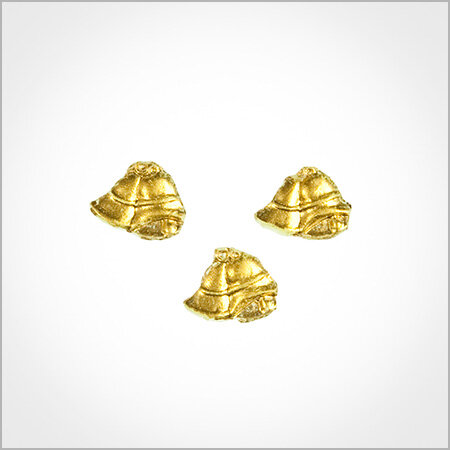 Wachsmotiv Weihnachtskerzen - Glockenpaar 1,5x2cm gold, 3 St., 3Stk.