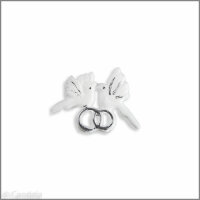 Wachsmotiv Hochzeitskerze - Tauben mit Ringen,...