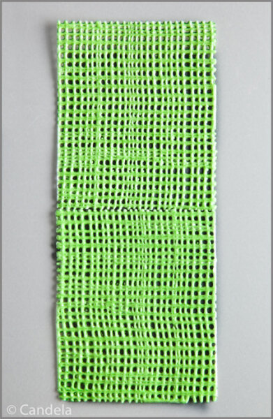 Verzierwachs Netz 15x6,5cm hellgrün