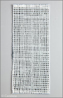 Verzierwachs Netz 15x6,5cm weiß-perlmutt