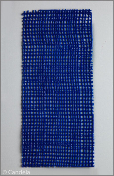Verzierwachs Netz 15x6,5cm blau