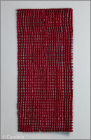 Verzierwachs Netz 15x6,5cm bordo