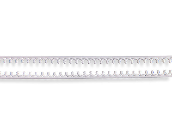 Wachsmotiv Zierliche weiße Borte 19cm. 2 St.