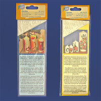 Wachsplatten 10x20cm milchig transparent 2 Stk.