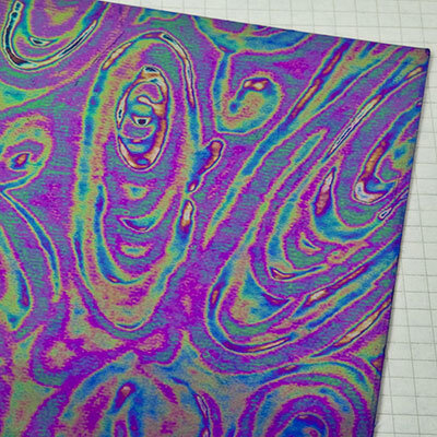 Wachsplatten perlmutt ultramarin-blau - 10x20cm