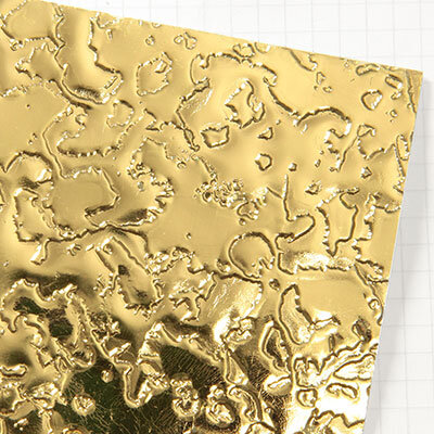 Wachsplatten gold geprägt Barock - 10x20cm