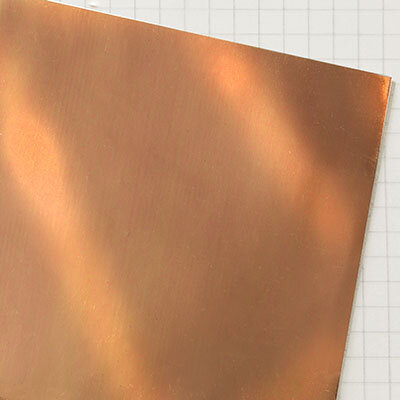 Wachsplatten glanzkupfer - 10x20cm, zum Kerzen gestalten