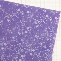 Wachsplatten holografische Sterne lila - 10x20cm