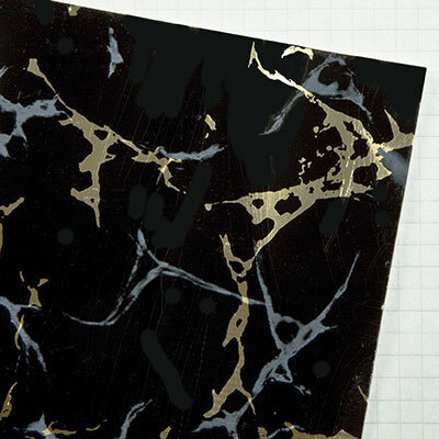 Wachsplatten 10x20cm - marmoriert 14