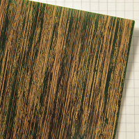 Wachsplatten Antikstreifen dunkelgrün - 10x20cm