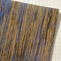 Wachsplatten Antikstreifen dunkelblau - 10x20cm