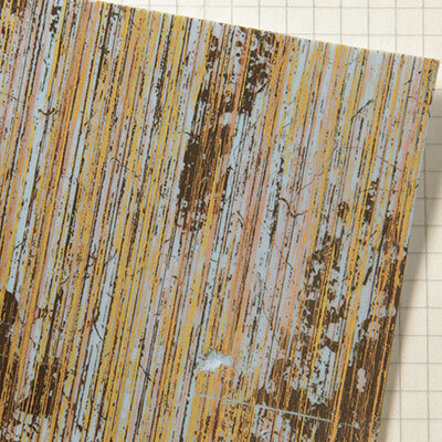 Wachsplatten Antikstreifen hellblau - 10x20cm