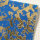 Wachsplatten Goldbrokat blau - 10x20cm