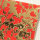 Wachsplatten Goldbrokat mittelrot - 10x20cm
