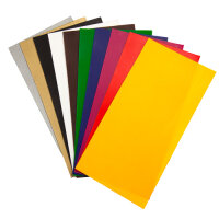 Wachsplatten Set 10 Standardfarben, zum Kerzen verzieren
