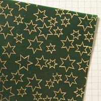Wachsplatten Sterne grün - 10x20cm