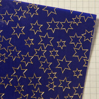 Wachsplatten Sterne blau - 10x20cm