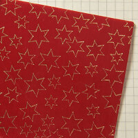 Wachsplatten Sterne rot - 10x20cm
