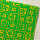 Wachsplatten Blümchen grün - 10x20cm