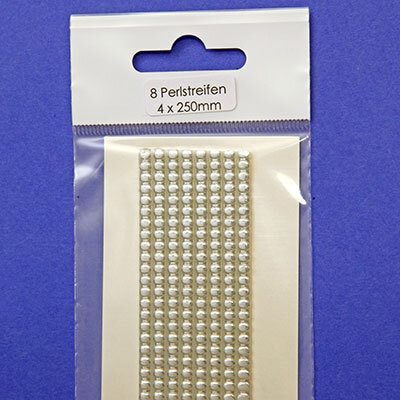 Verzierwachs Wachsstreifen geperlt silber 4/250mm