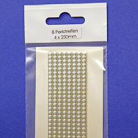 Verzierwachs Wachsstreifen geperlt silber 4/250mm