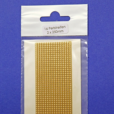 Verzierwachs Wachsstreifen geperlt gold 2/250mm