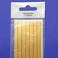 Verzierwachs Wachsstreifen flach gold 7/220mm - 7St.