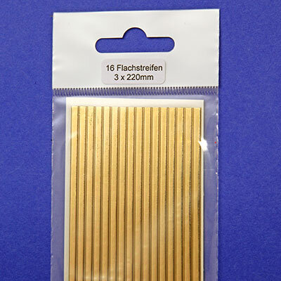 Verzierwachs Wachsstreifen flach gold 3/220mm - 16 St.