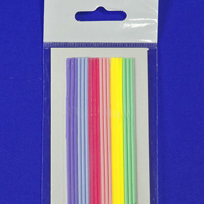 Verzierwachs Wachsstreifen rund Pastellfarben 2/230mm